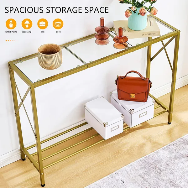Gold_Console_Table,Empered_Glass_Sofa_Table_With_Shelves,_Metal_Frame,_Modern_Style,_Easy_To_Assemble,_Entrance_Table_For_Hallway,_Entryway,_Living_Room,
