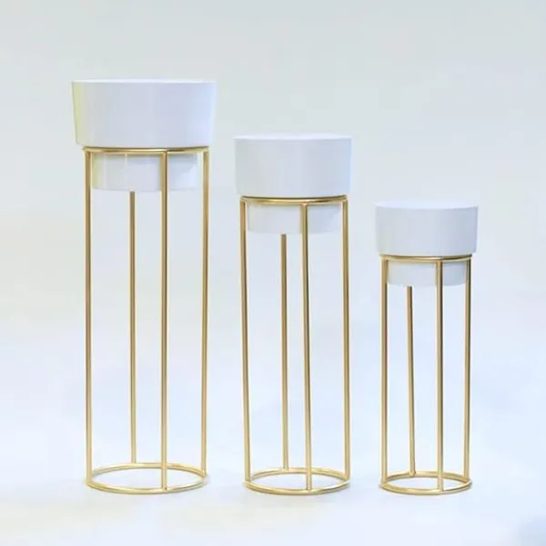 White_Weston_Crats_modern_metal_decorative_floor-standing_white_and_gold_indoor-outdoor_plant_stand_with_a_pot.