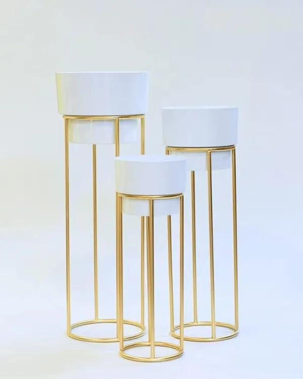 White_Weston_Crats_modern_metal_decorative_floor-standing_white_and_gold_indoor-outdoor_plant_stand_with_a_pot.