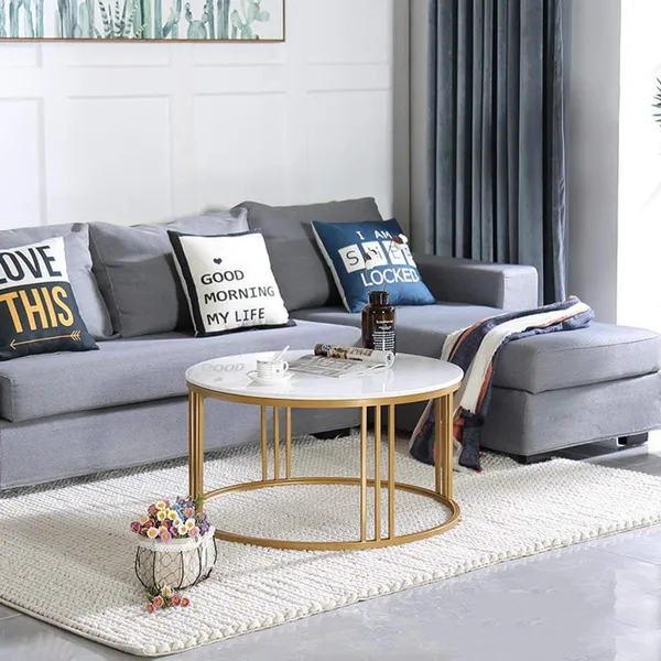 Weston_Crafts_Modern_Living_Room_Coffee_Tea_Side_Table_Laminated_Marble__Top_and_Metal_Wrought_Iron