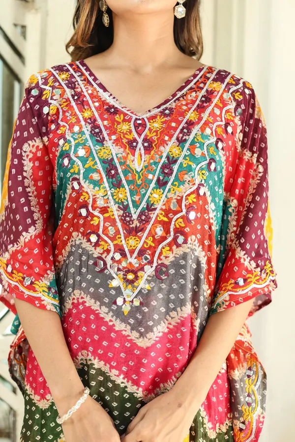Chinnon_Regular_Fit_Solid_Kaftan_And_Pant_Set_For_WomenChinnon_Regular_Fit_Solid_Kaftan_And_Pant_Set_For_Women