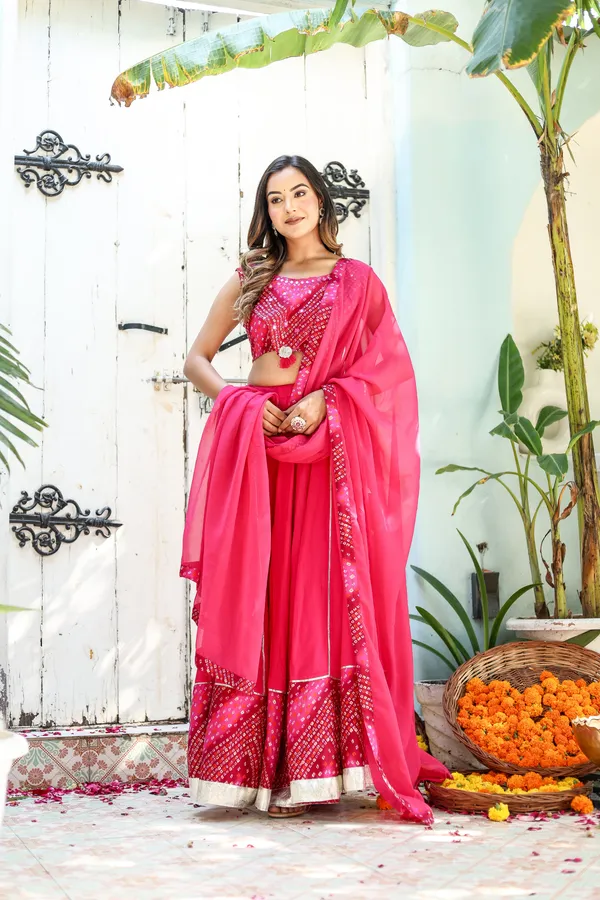 Pink_Rayon_Printed_Lehenga_Choli_Set