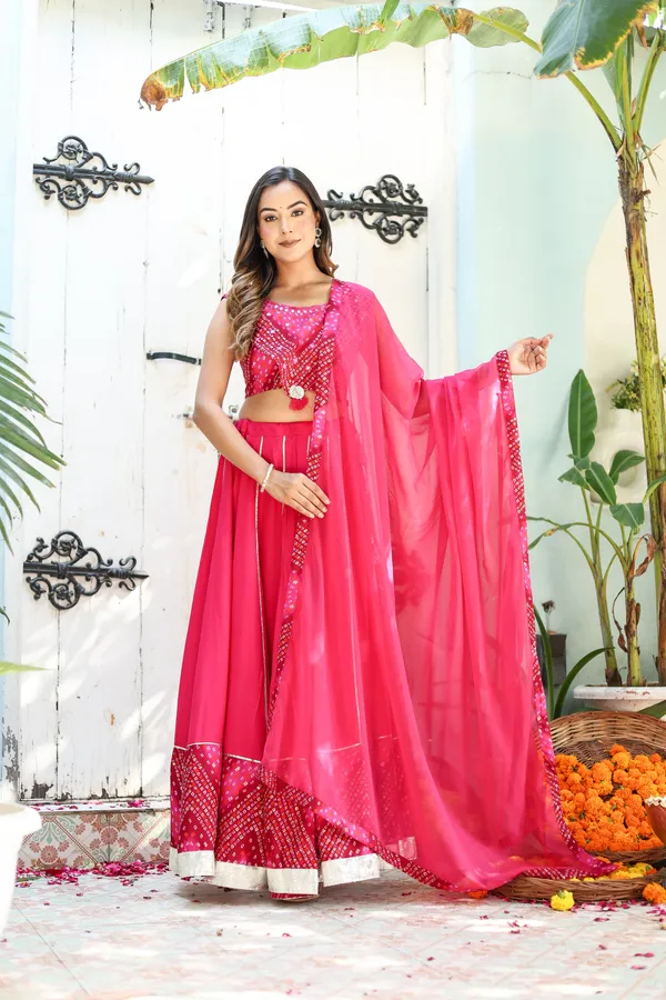 Pink_Rayon_Printed_Lehenga_Choli_Set