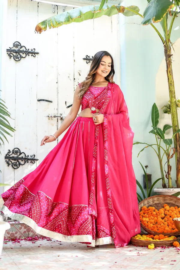 Pink_Rayon_Printed_Lehenga_Choli_Set
