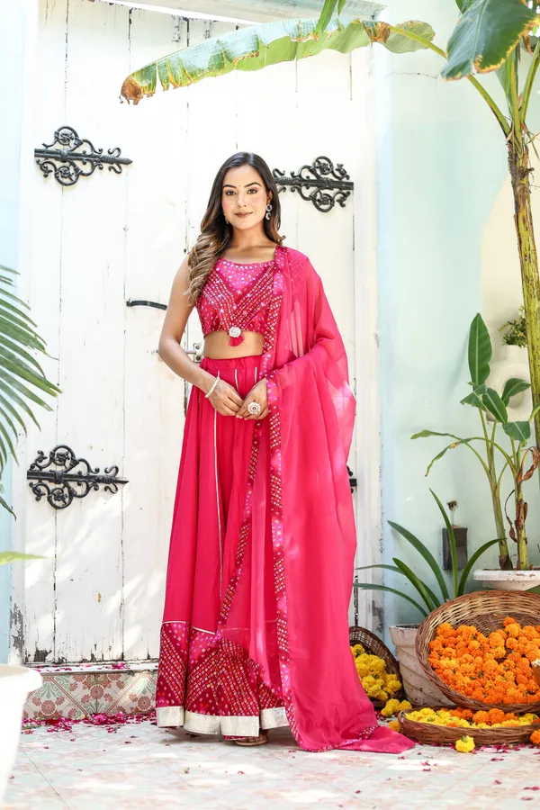 Pink_Rayon_Printed_Lehenga_Choli_Set