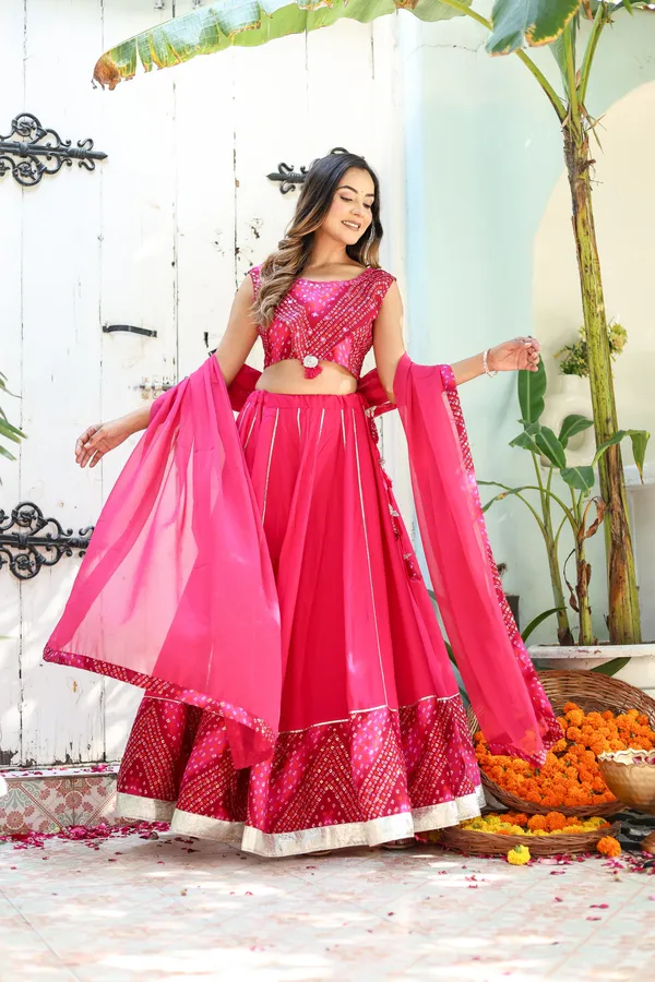 Pink_Rayon_Printed_Lehenga_Choli_Set