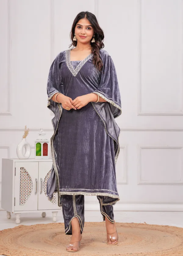 Grey_Gota_Patti_Work_Premium_Velvet_Suit_Set_For_Women