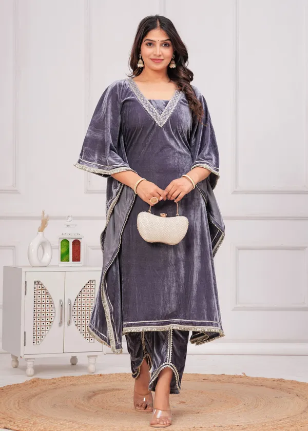 Grey_Gota_Patti_Work_Premium_Velvet_Suit_Set_For_Women