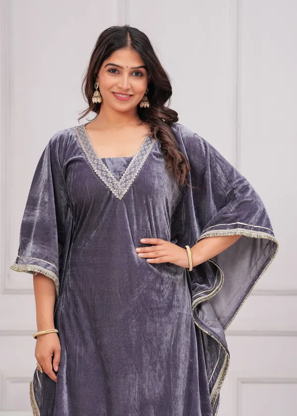 Grey_Gota_Patti_Work_Premium_Velvet_Suit_Set_For_Women