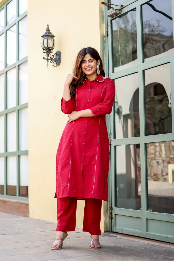 Red_Cotton_Red_Kurta_and_Pant_set