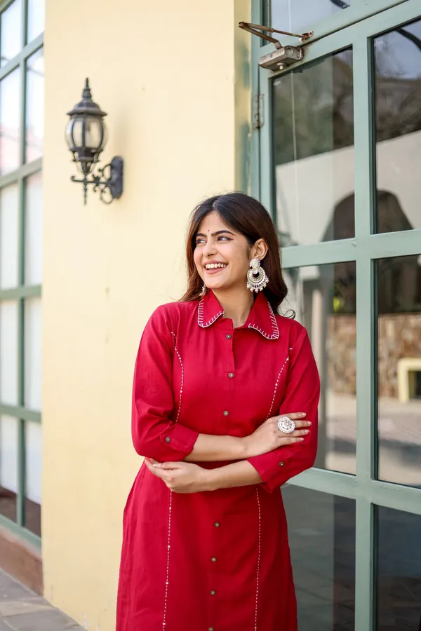 Red_Cotton_Red_Kurta_and_Pant_set
