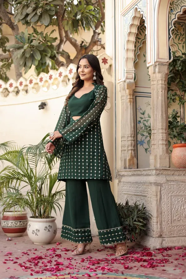 Women_Georgette_Top_And_Sharara_Set_(Green)