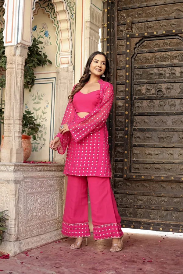 Women_Georgette_Top_And_Sharara_Set_(Pink)