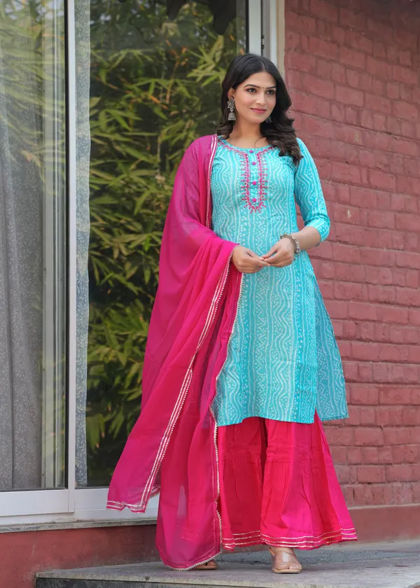 Women_Printed_Embroidery_Work_Kurta_And_Palazzo_Or_Dupatta_Set