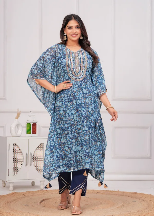 Women_Printed_or_Gota_Patti_Work_Kaftan_Set
