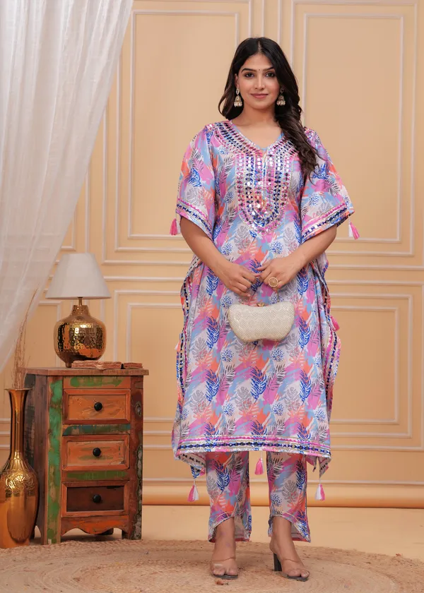 Women_Printed_or_Gota_Patti_Work_Kaftan_Set