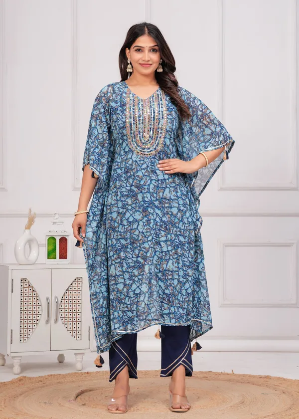 Women_Printed_or_Gota_Patti_Work_Kaftan_Set