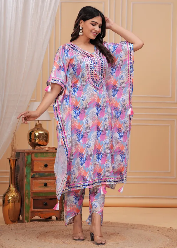 Women_Printed_or_Gota_Patti_Work_Kaftan_Set