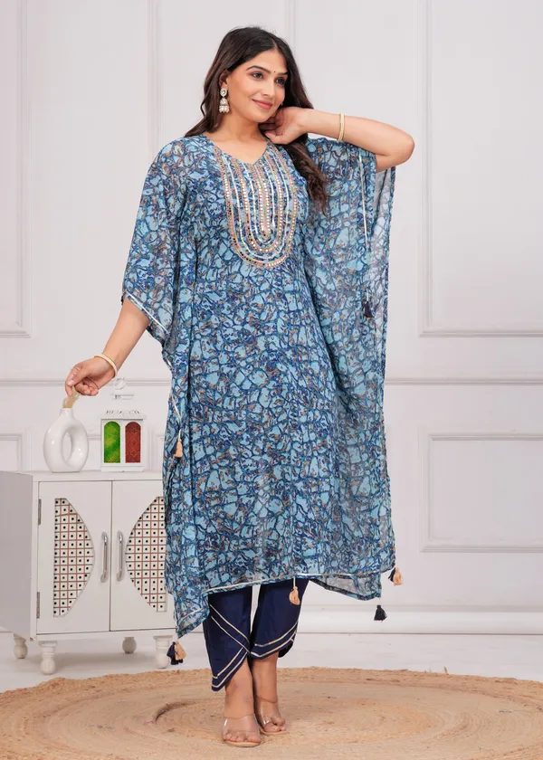 Women_Printed_or_Gota_Patti_Work_Kaftan_Set