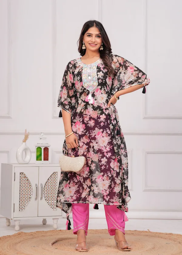 Women_Printed_or_Gota_Patti_Work_Kaftan_Set_write