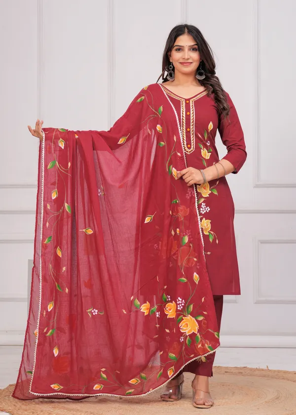 Women_Printed_or_Gota_Patti_Work_Kurta_and_Pant_Set