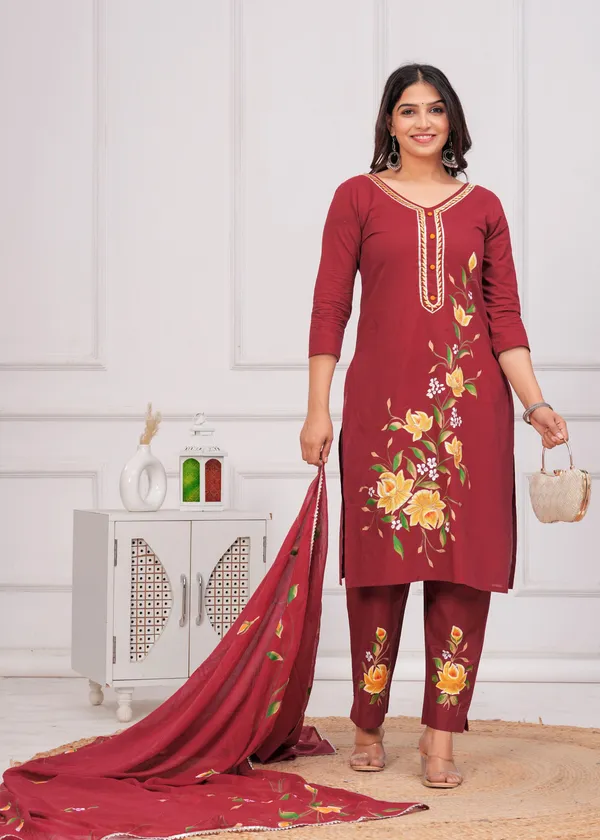 Women_Printed_or_Gota_Patti_Work_Kurta_and_Pant_Set