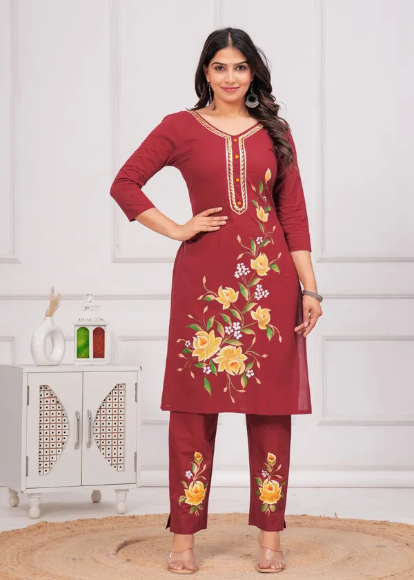 Women_Printed_or_Gota_Patti_Work_Kurta_and_Pant_Set