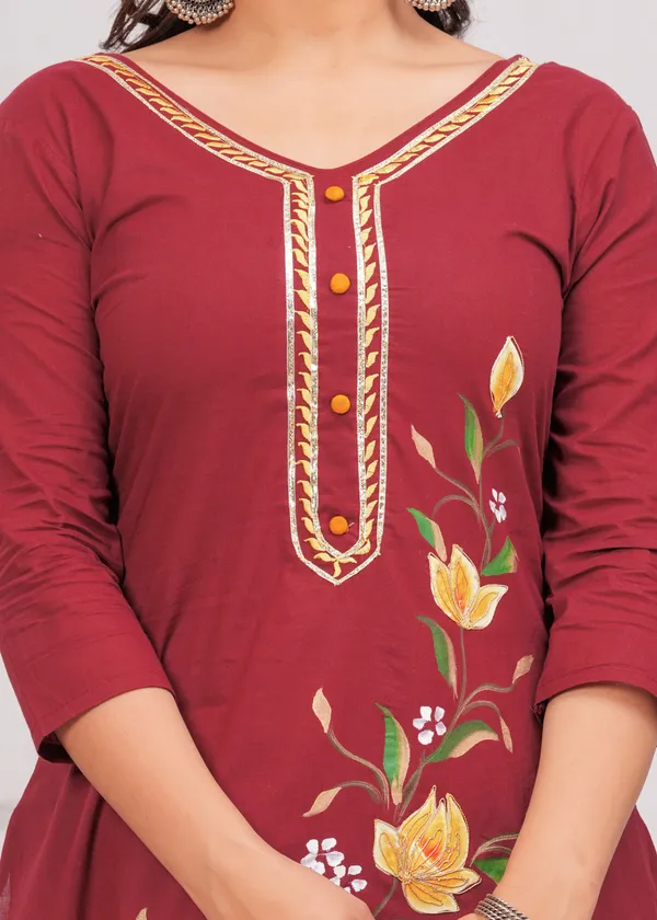 Women_Printed_or_Gota_Patti_Work_Kurta_and_Pant_Set
