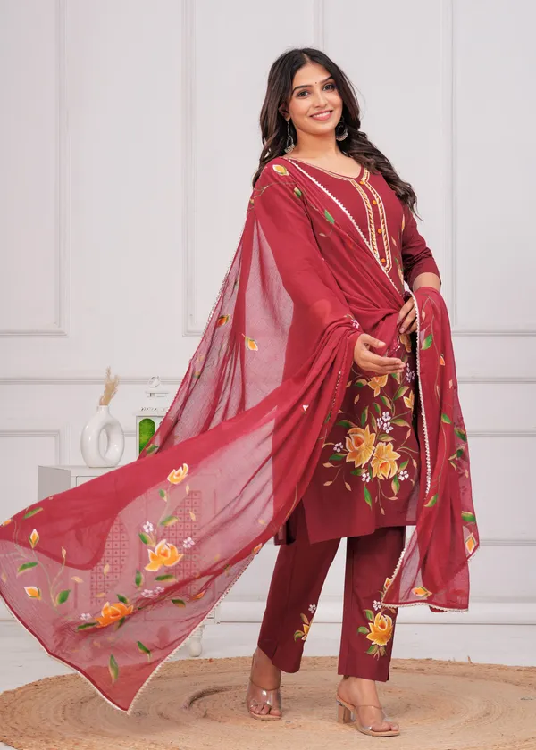 Women_Printed_or_Gota_Patti_Work_Kurta_and_Pant_Set