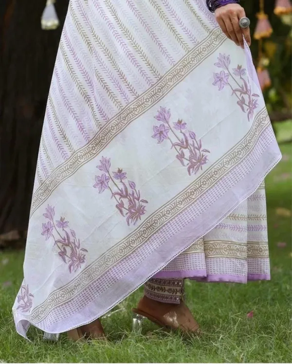 Purple_Rayon_Printed_Kurta_And_Pant_or_Dupatta_Set