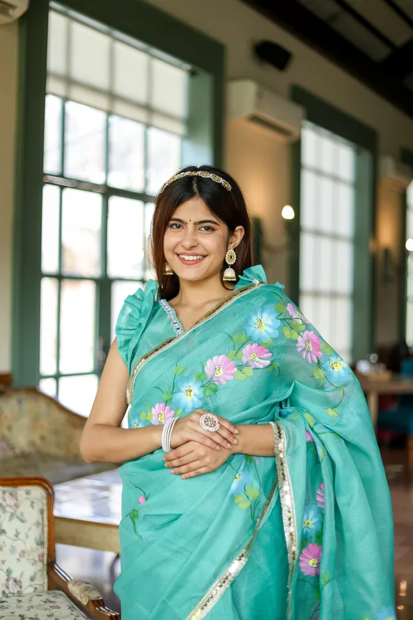 Sky_Blue_Ready_To_Wear_Kota_Doriya__Saree_For_Women