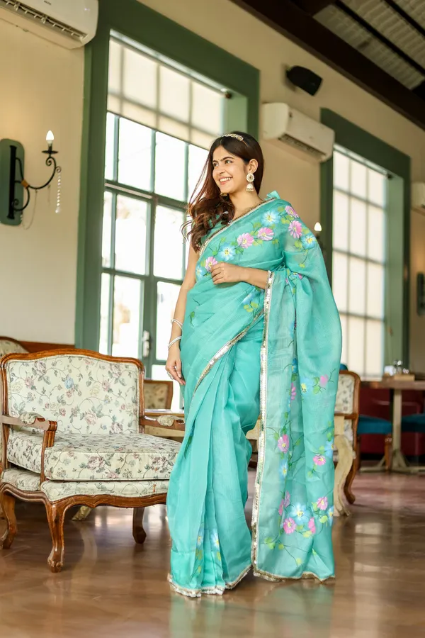 Sky_Blue_Ready_To_Wear_Kota_Doriya__Saree_For_Women
