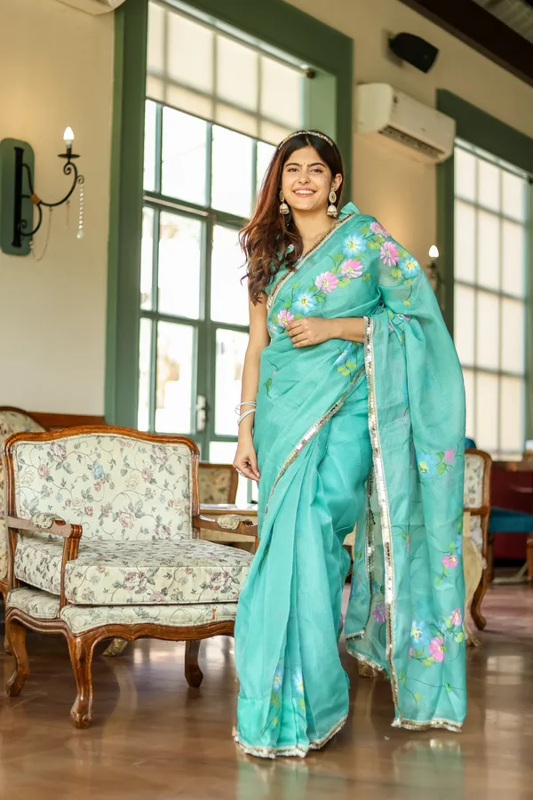 Sky_Blue_Ready_To_Wear_Kota_Doriya__Saree_For_Women