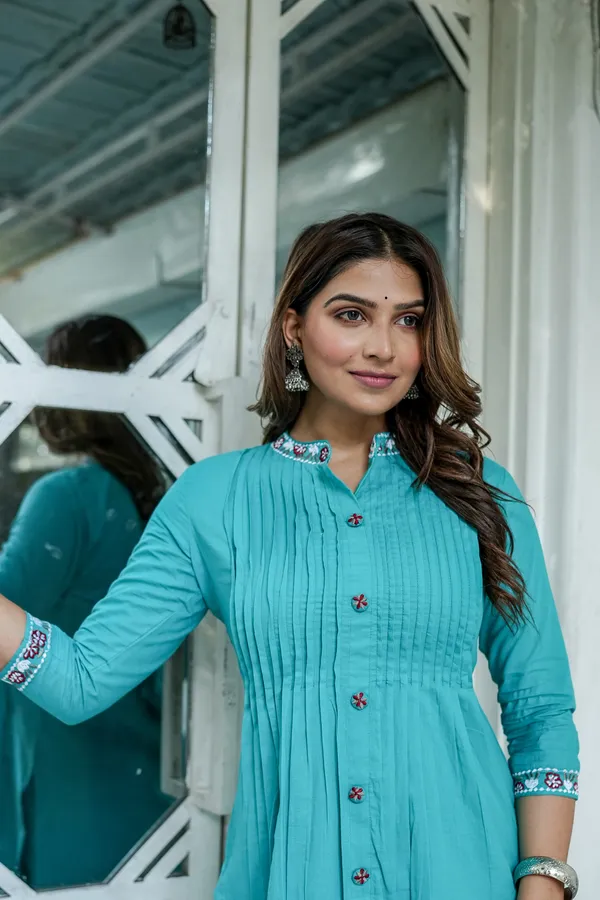 Sky_Blue_Cotton_Kurta_And_Pant_Set