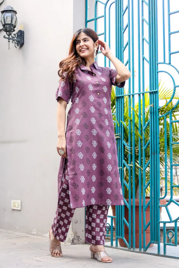 Purple_Cotton_Printed_Kurta_And_Pant