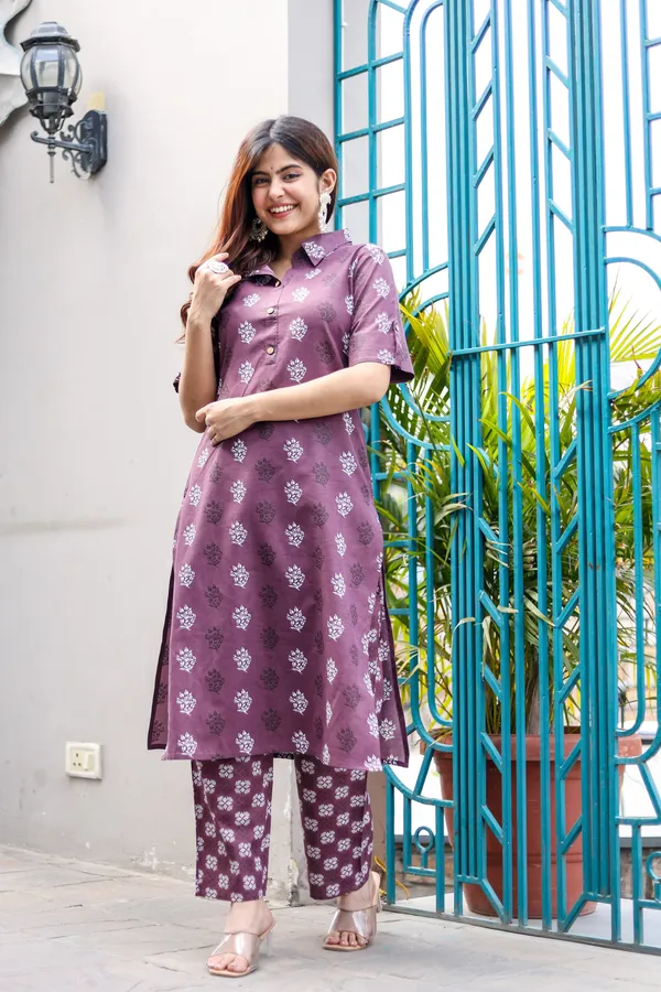 Purple_Cotton_Printed_Kurta_And_Pant