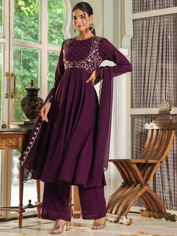 Purple_Georgette_Embroidered_Anarkali_Palazzo_Set_For_Women