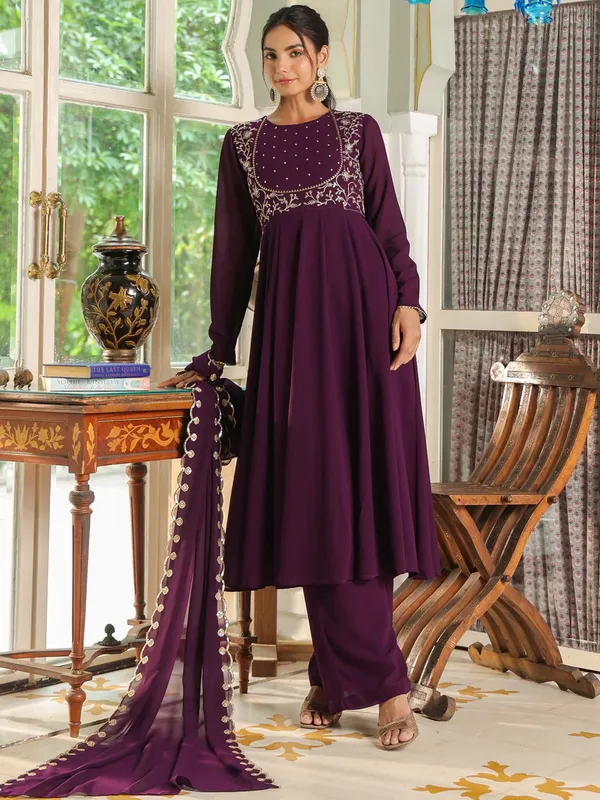 Purple_Georgette_Embroidered_Anarkali_Palazzo_Set_For_Women