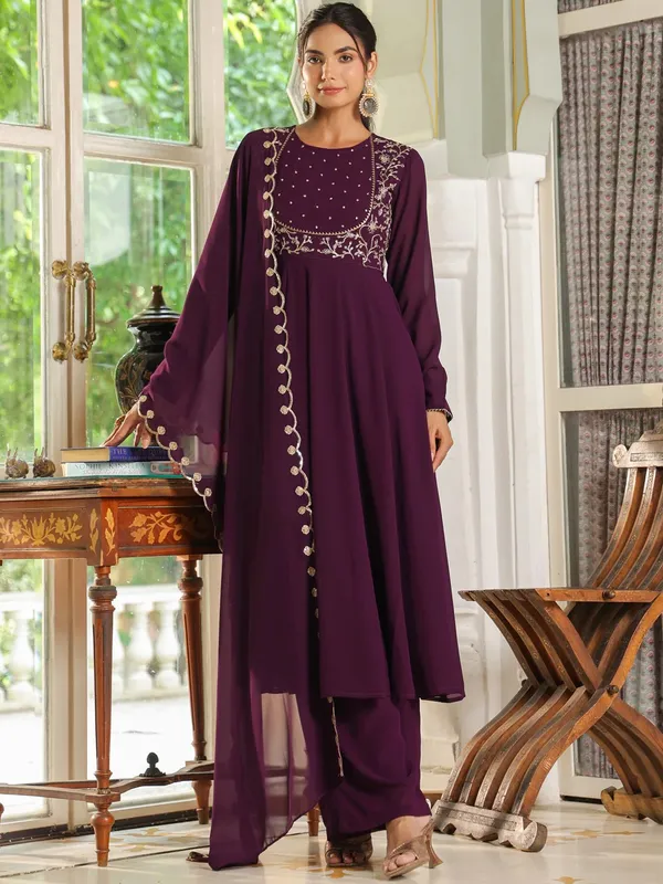 Purple_Georgette_Embroidered_Anarkali_Palazzo_Set_For_Women