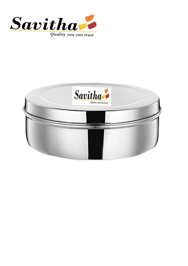 Silver_Premium_Stainless_Steel_Round_Box_For_Kitchen_Use