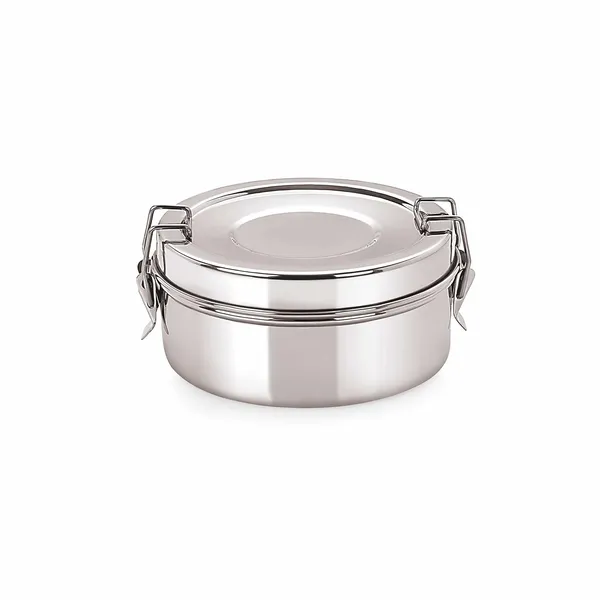 Silver_Premium_Stainless_Steel_Clip_Tiffin_For_Kitchen_Use