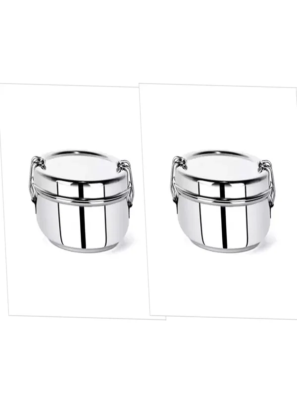 Silver_Premium_Stainless_Steel_Clip_Tiffin_For_Kitchen_Use