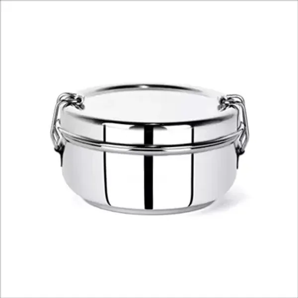 Silver_Premium_Stainless_Steel_Clip_Tiffin_For_Kitchen_Use