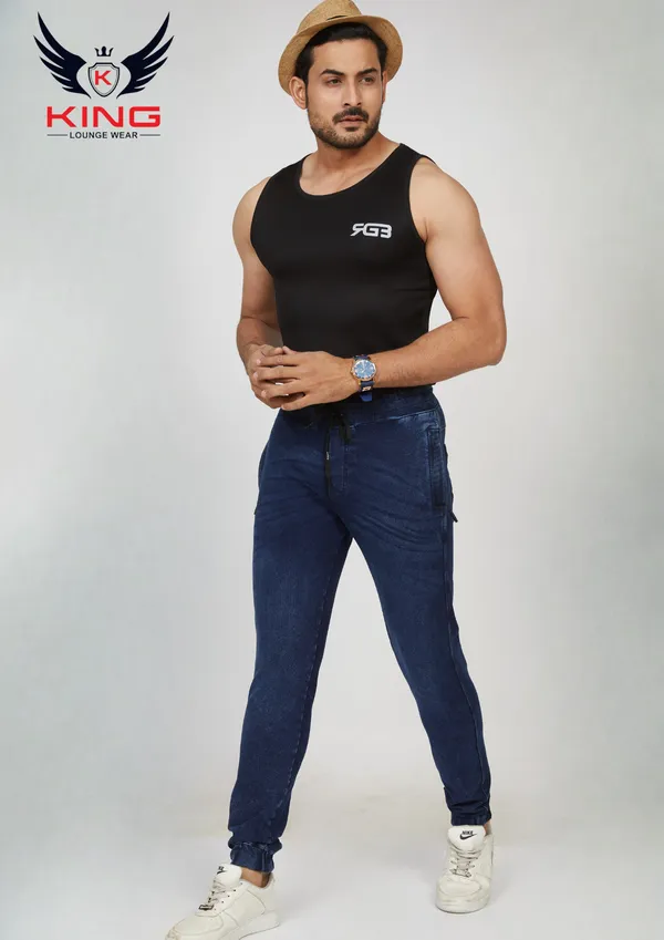 Indigo_Casual_Wear_Regular_Fit_Denim_Track_Pant_For_Men