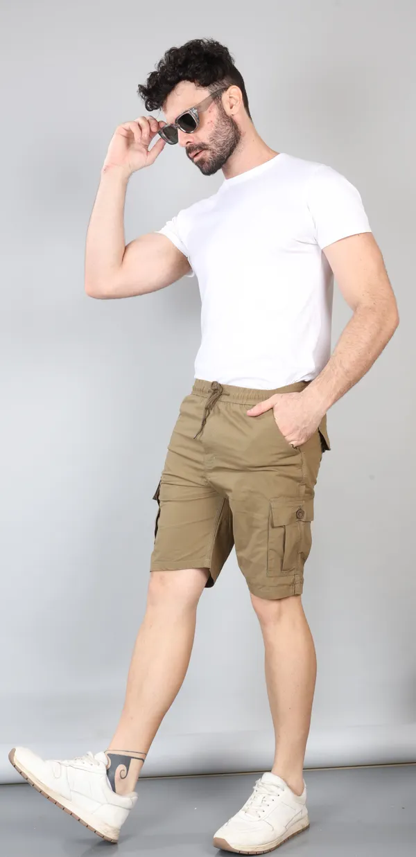 KING_LOUNGE_WEAR_Casual_Regular_Fit_Textile_Cotton_Shorts_for_Men_(Khaki)