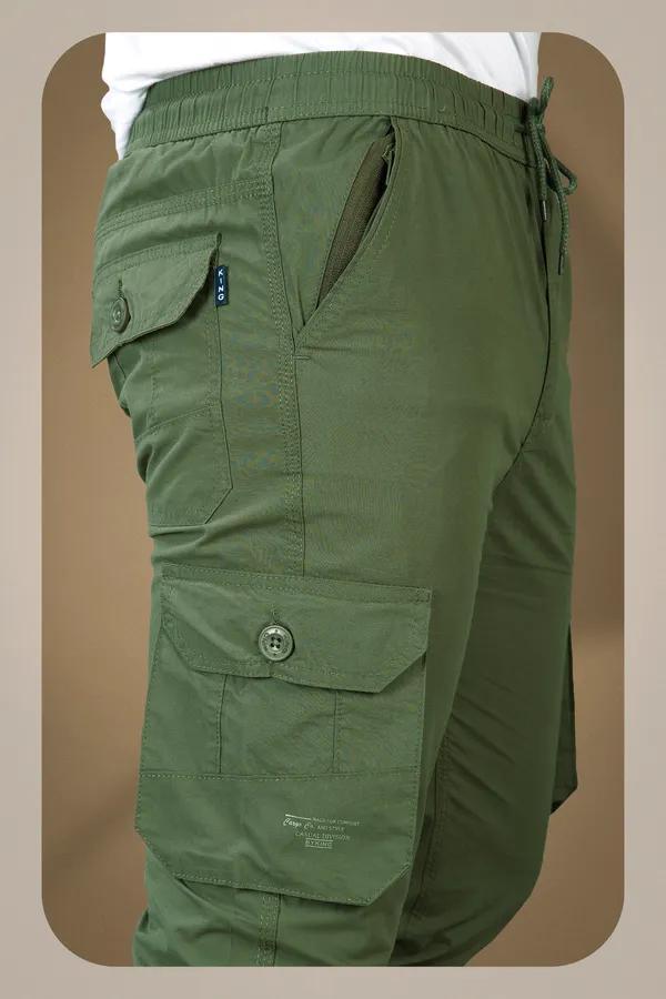 Dark_Olive_Cotton_Casual_Wear_Regular_Fit_Textile_Cargo_Pants_for_Men