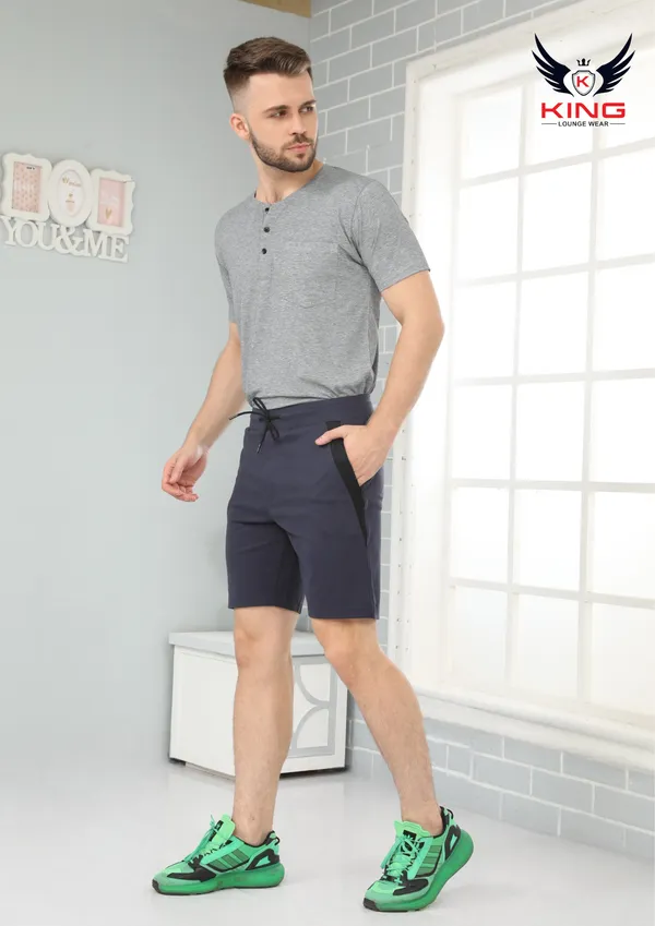 Dark_Grey_Casual_Wear_Regular_Fit_4_Way_Lycra_Shorts_For_Men