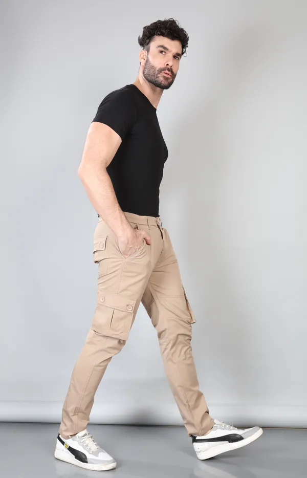 Beige_Cotton_Casual_Wear_Regular_Fit_Textile_Cargo_Pants_for_Men