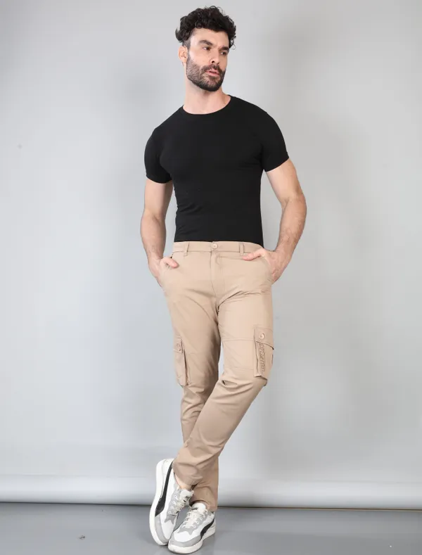 Beige_Cotton_Casual_Wear_Regular_Fit_Textile_Cargo_Pants_for_Men
