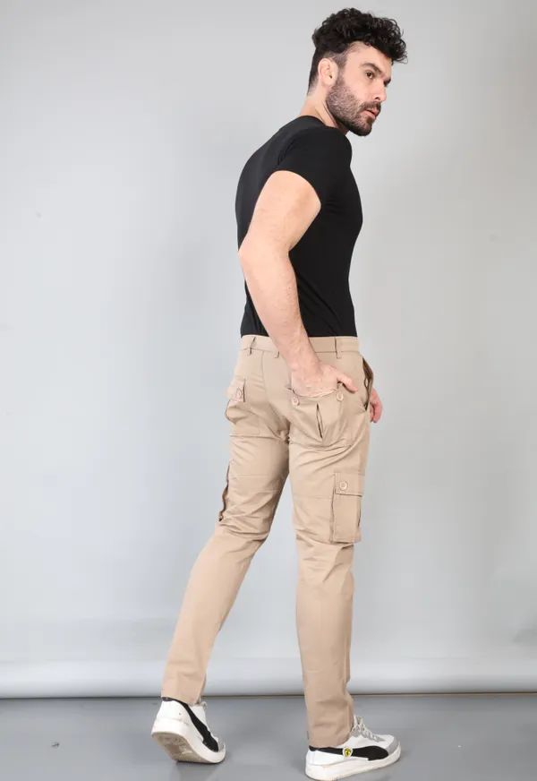 Beige_Cotton_Casual_Wear_Regular_Fit_Textile_Cargo_Pants_for_Men